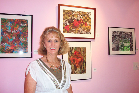 Lois with her art